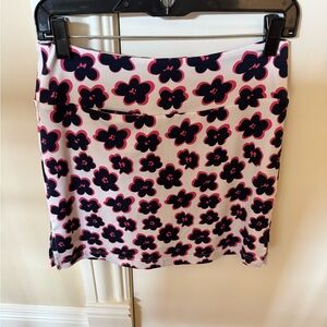 Golftini navy and pink golf skirt